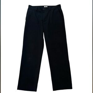 IZOD GOLF Straight Leg Pants Mens 34 Black Performance Swing Flex Stretch 34x32